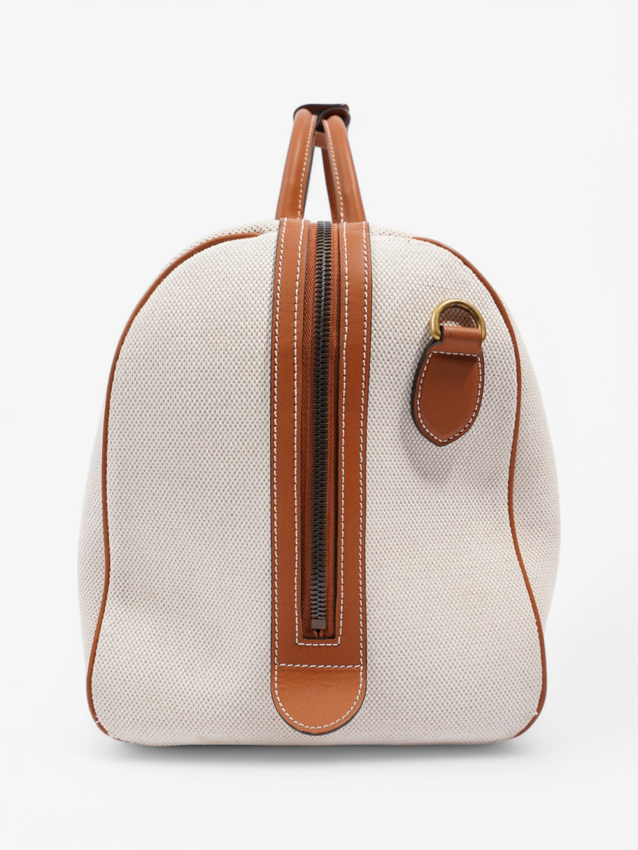 Gucci Reversible Logo-print Holdall White  / Brown Canvas Image 3