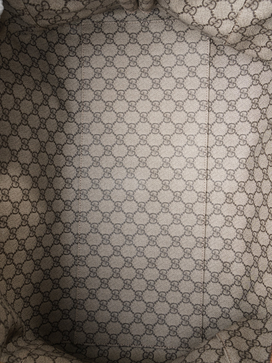 Gucci Reversible Logo-print Holdall White  / Brown Canvas Image 8