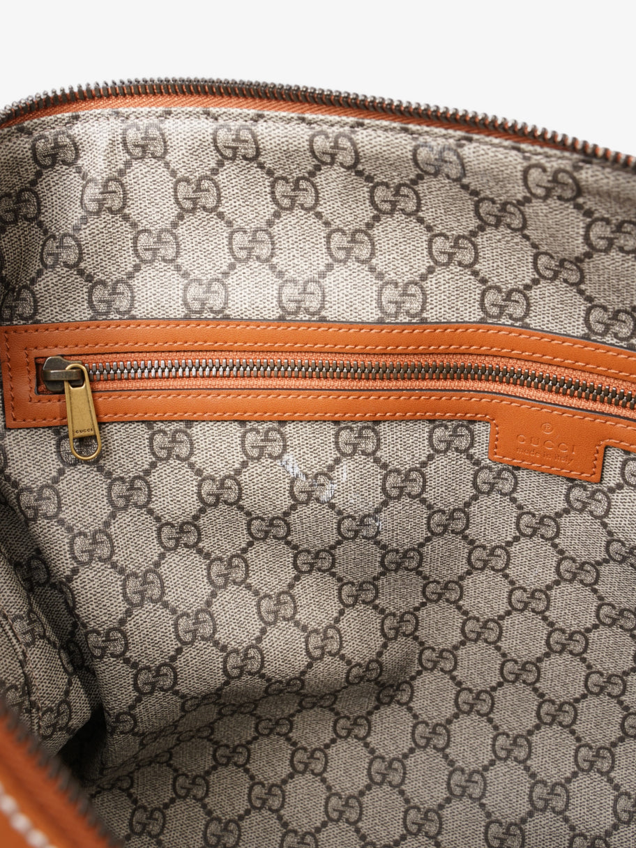 Gucci Reversible Logo-print Holdall White  / Brown Canvas Image 9