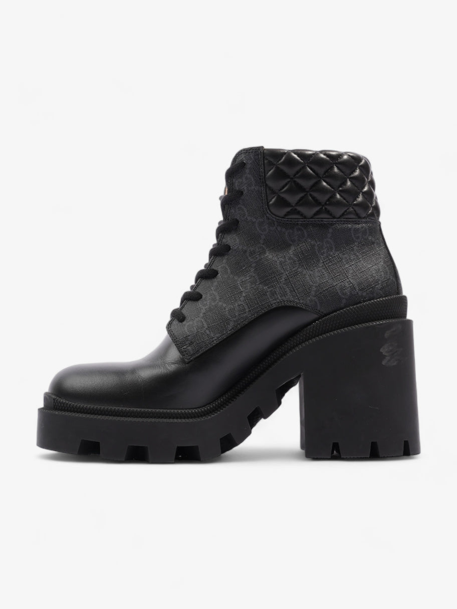 Gucci GG Ankle Boot 5.5cm Black Coated Canvas EU 39 UK 6 Image 3