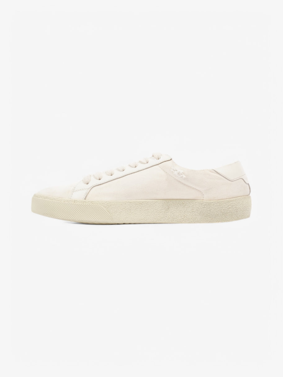 Saint Laurent Court Classic White  / Black Canvas EU 38 UK 5 Image 3