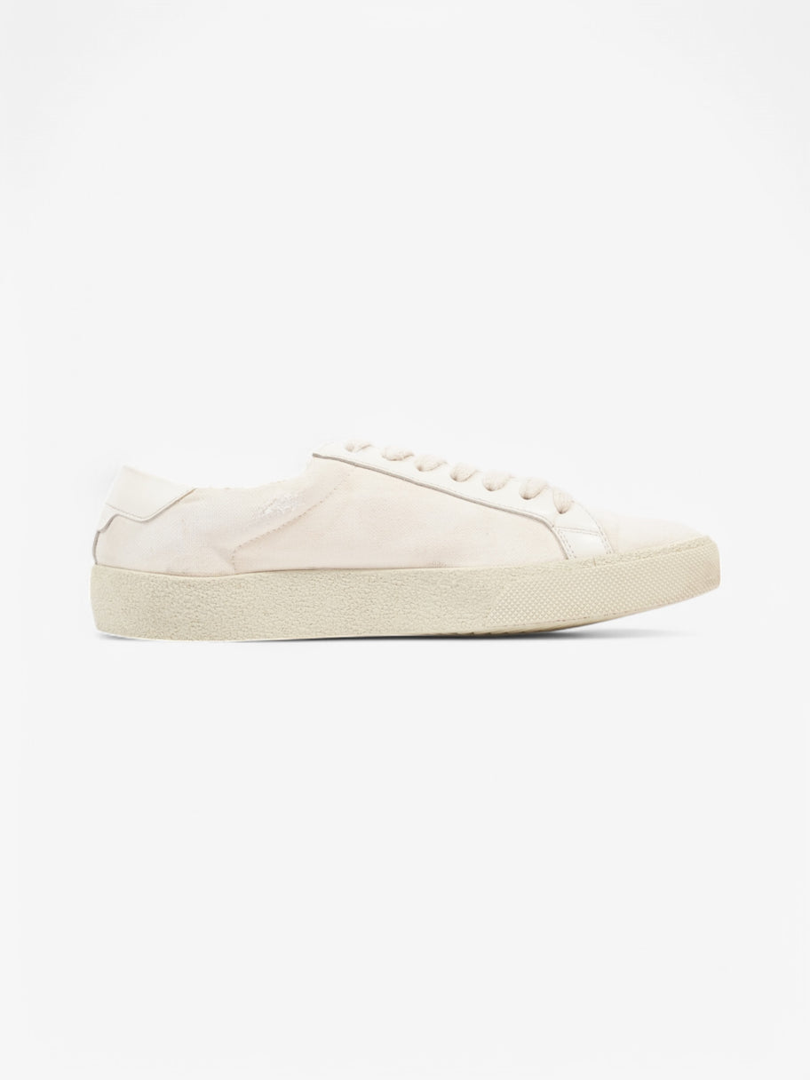 Saint Laurent Court Classic White  / Black Canvas EU 38 UK 5 Image 4