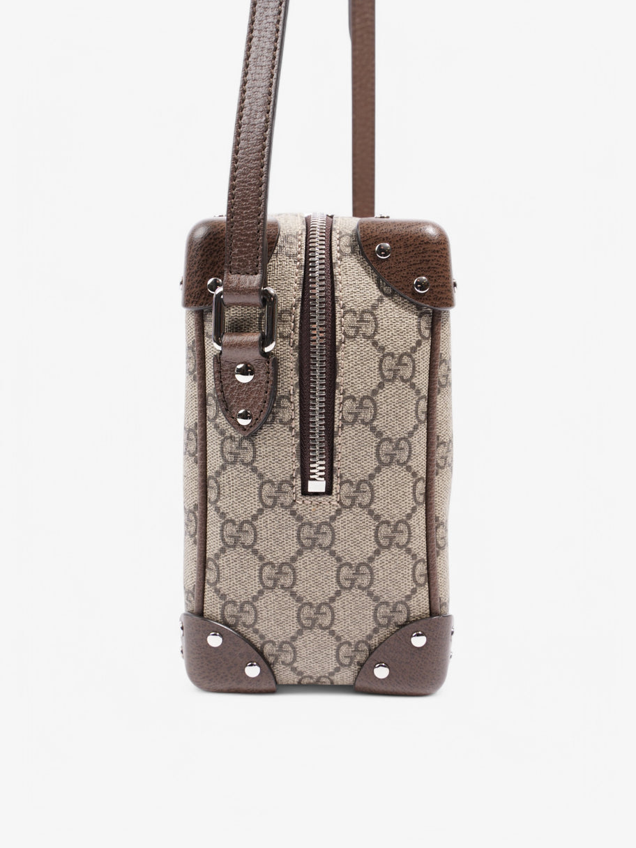 Gucci Trunk Bag Supreme / Brown Coated Canvas Image 3