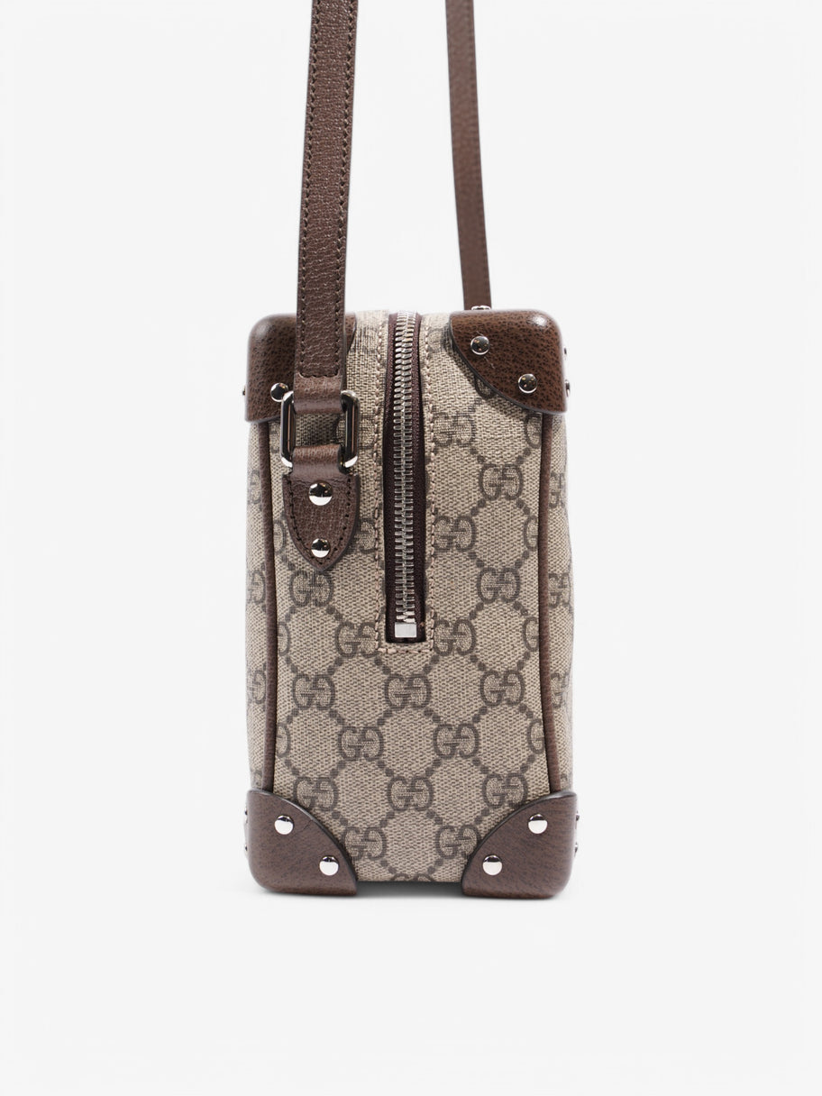 Gucci Trunk Bag Supreme / Brown Coated Canvas Image 5