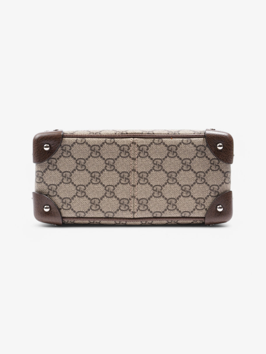 Gucci Trunk Bag Supreme / Brown Coated Canvas Image 6