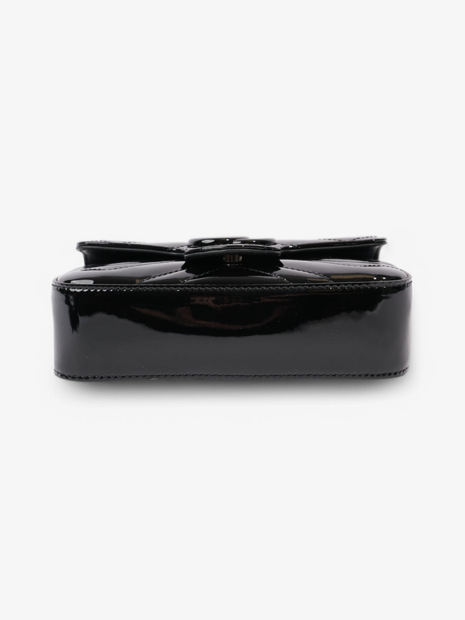 Gucci GG Marmont Black Patent Leather Super Mini Image 6