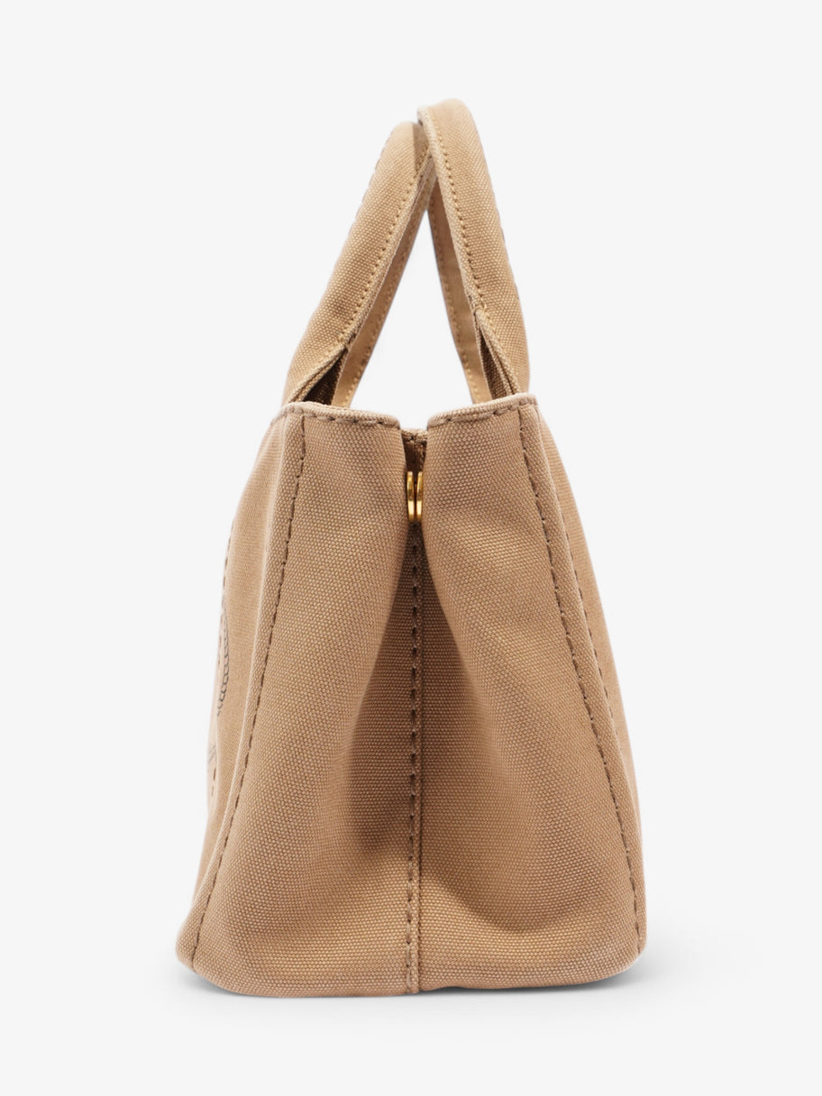 Prada Canapa 2 Way Tote Beige Canvas Image 3