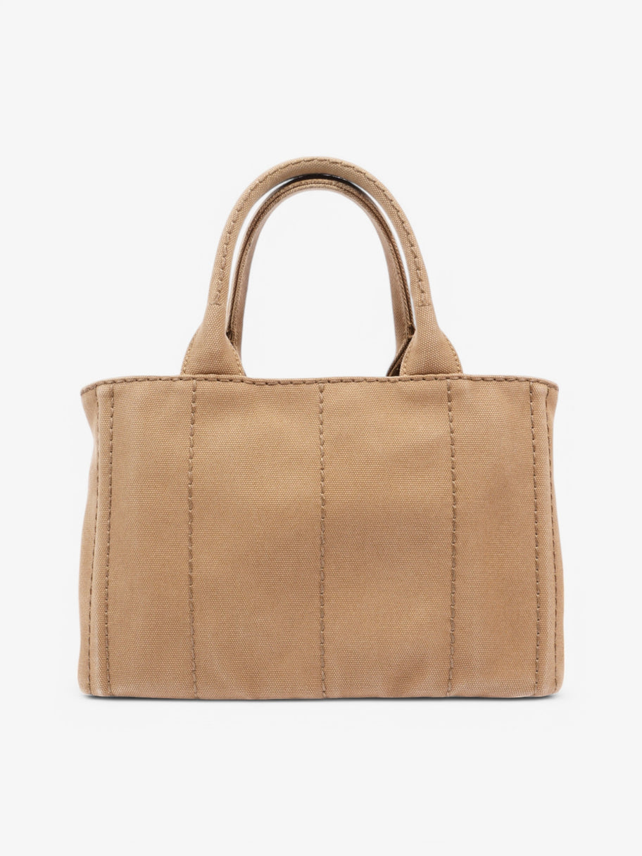 Prada Canapa 2 Way Tote Beige Canvas Image 4