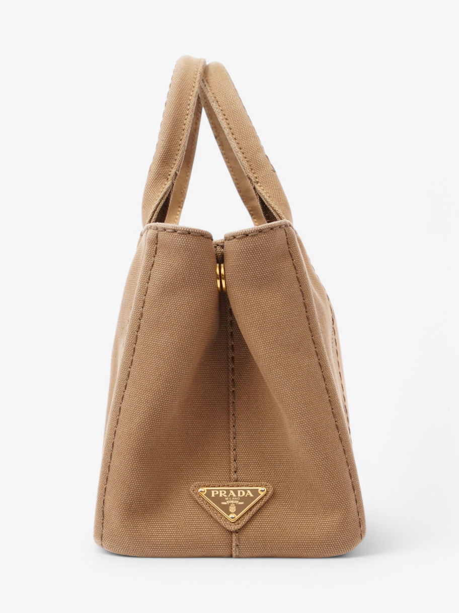 Prada Canapa 2 Way Tote Beige Canvas Image 5