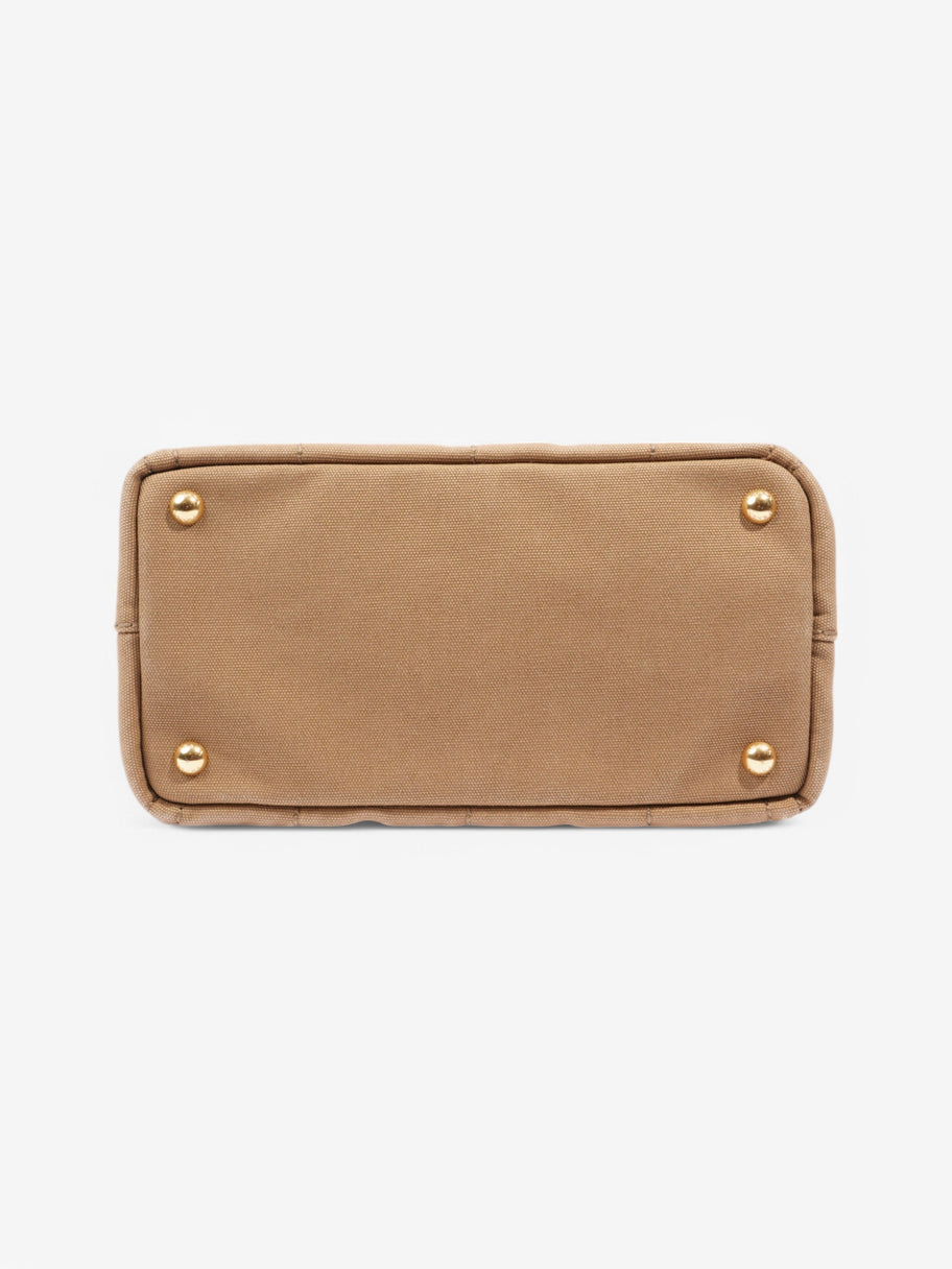 Prada Canapa 2 Way Tote Beige Canvas Image 6