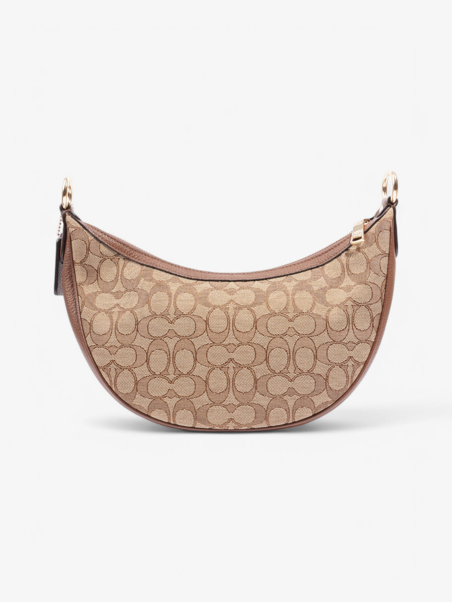 Coach Aria Shoulder Bag Beige  / Brown Canvas Image 4