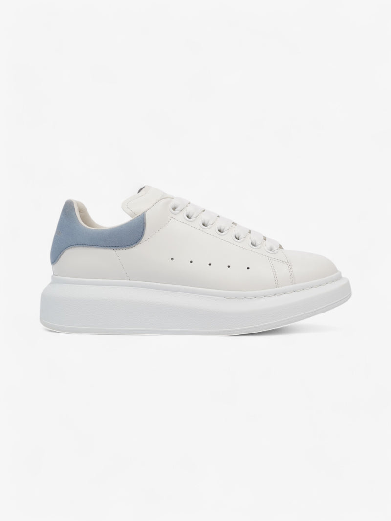  Alexander McQueen Oversized Sneakers White  / Light Blue Tab Leather EU 38.5 UK 5.5