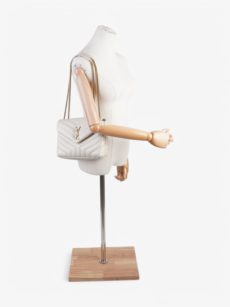 Saint Laurent LouLou White  Leather Small Image 2