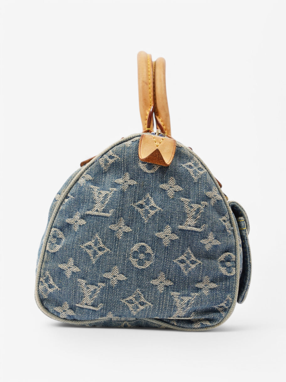 Louis Vuitton Denim Speedy Blue / Beige  Denim Image 5