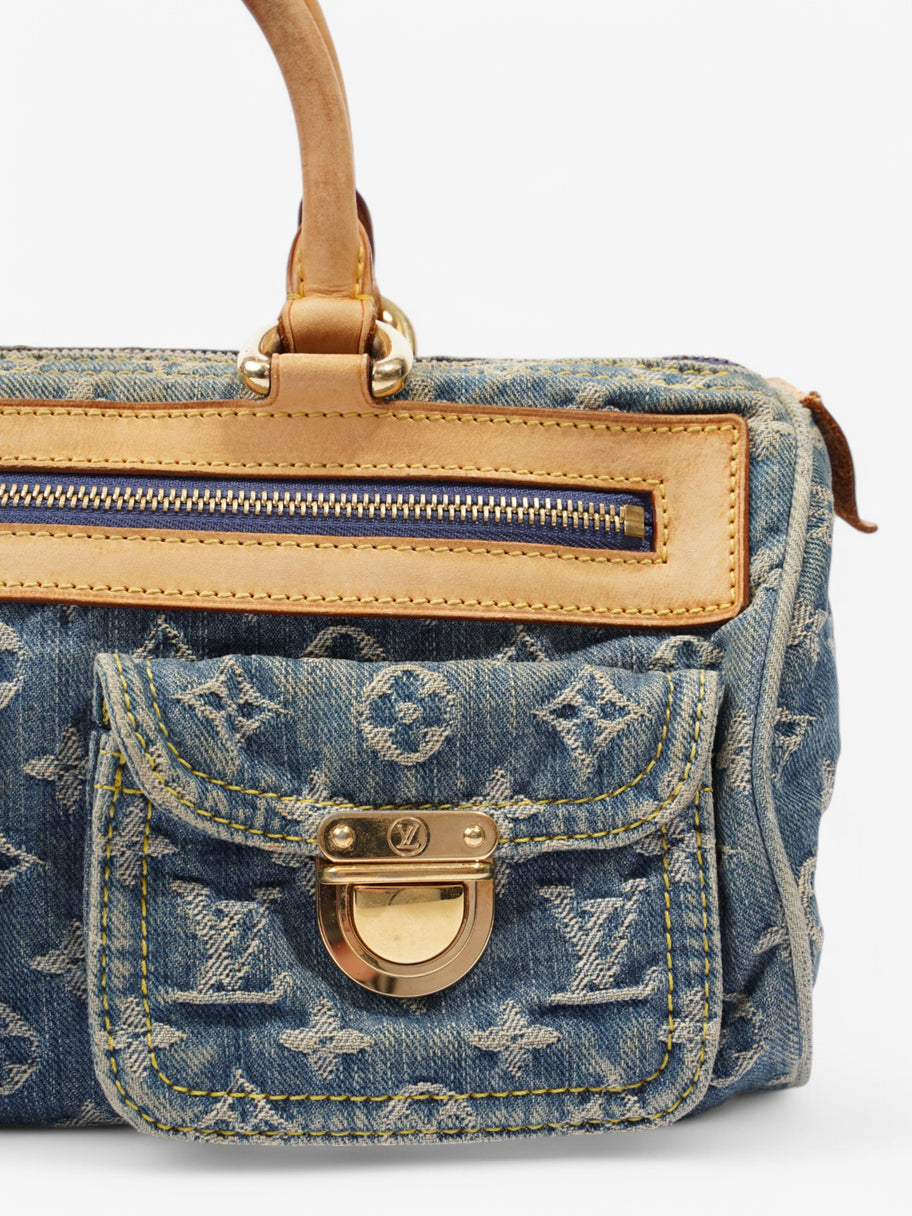 Louis Vuitton Denim Speedy Blue / Beige  Denim Image 7