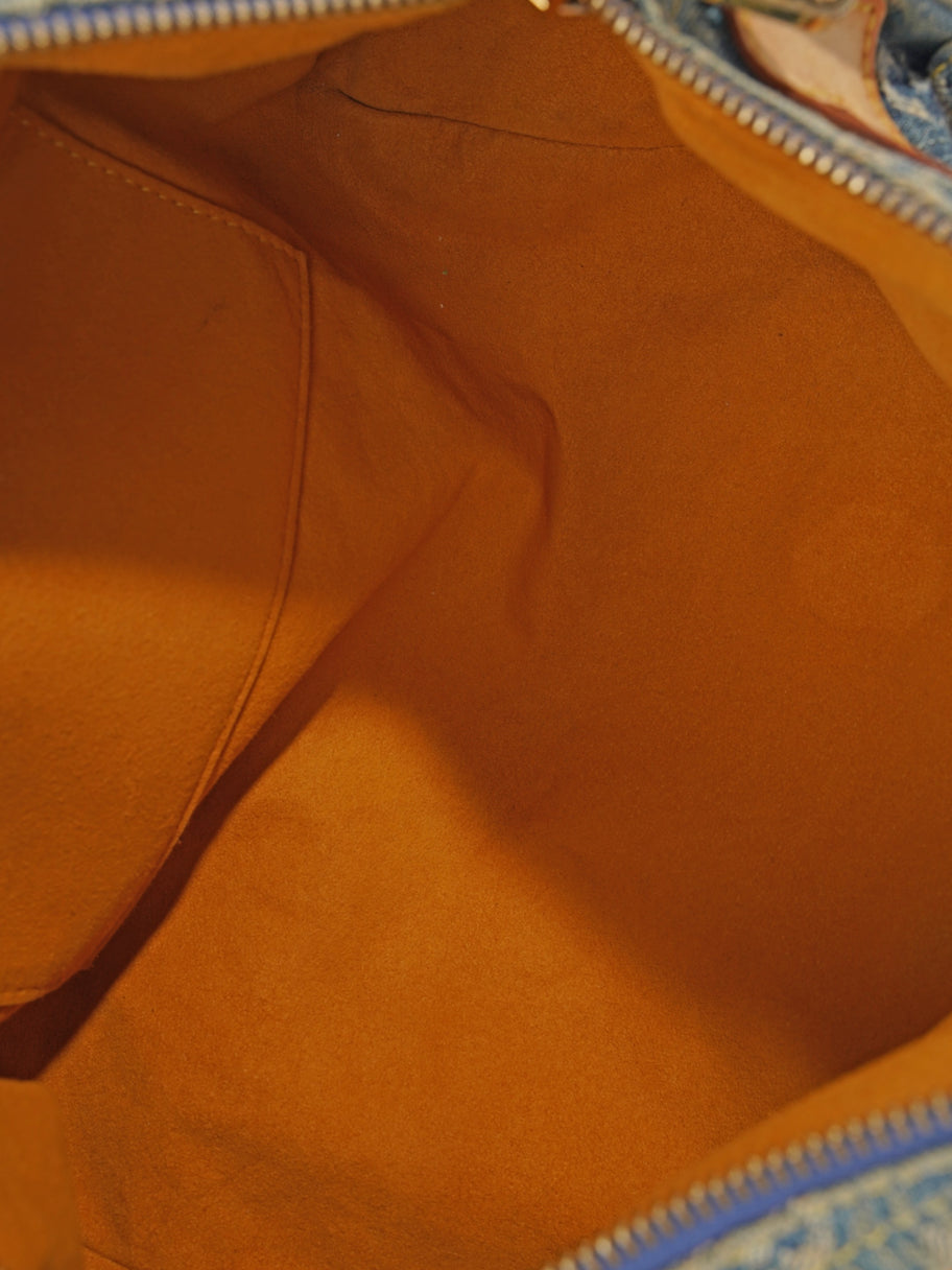 Louis Vuitton Denim Speedy Blue / Beige  Denim Image 8