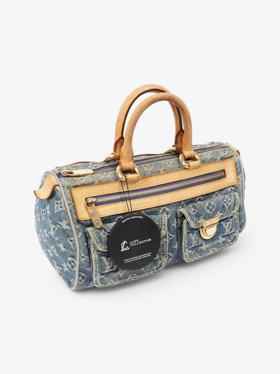Louis Vuitton Denim Speedy Blue / Beige  Denim Image 9