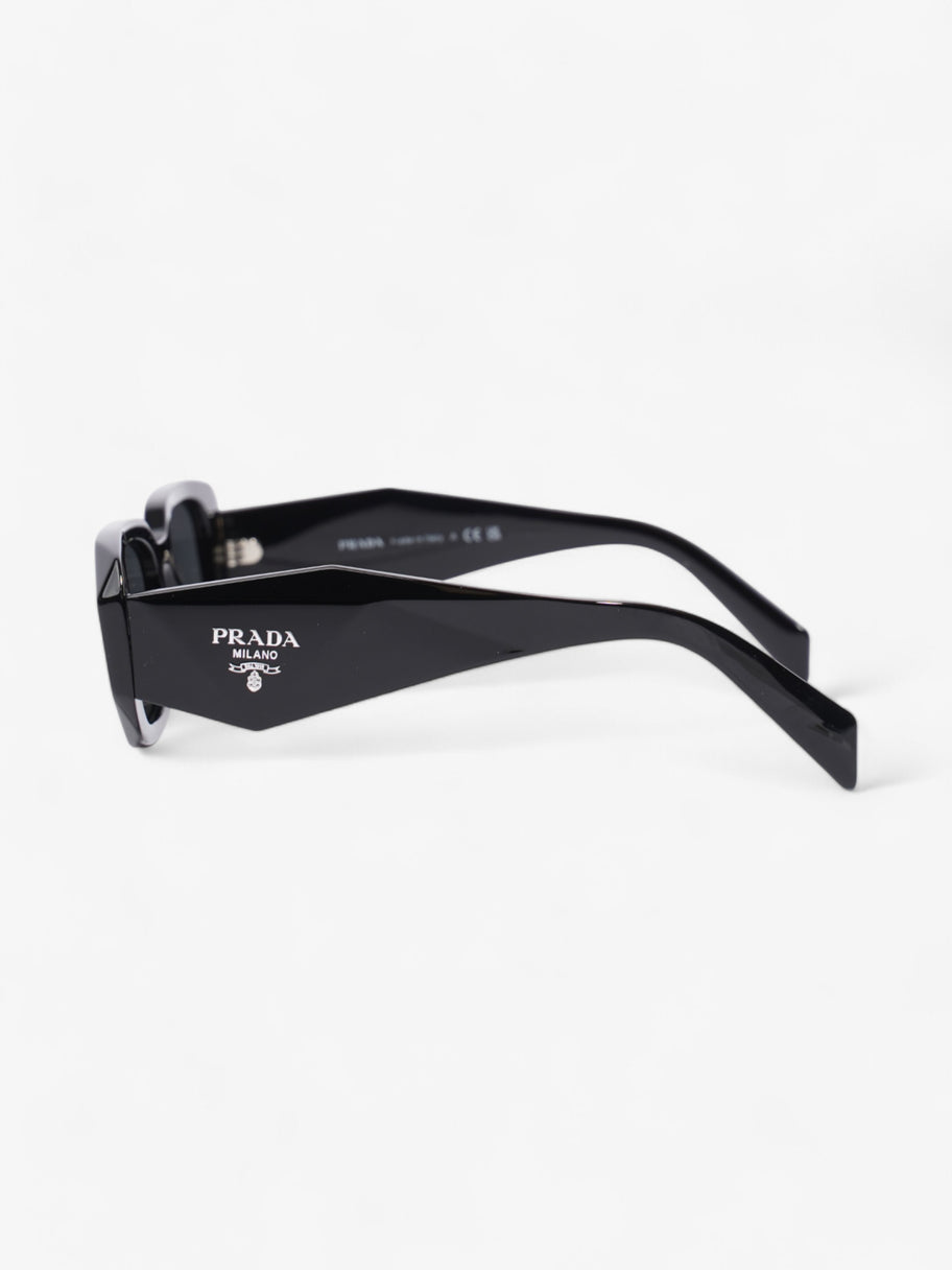 Prada Rectangular Framed Sunglasses Black Acetate 145mm Image 2