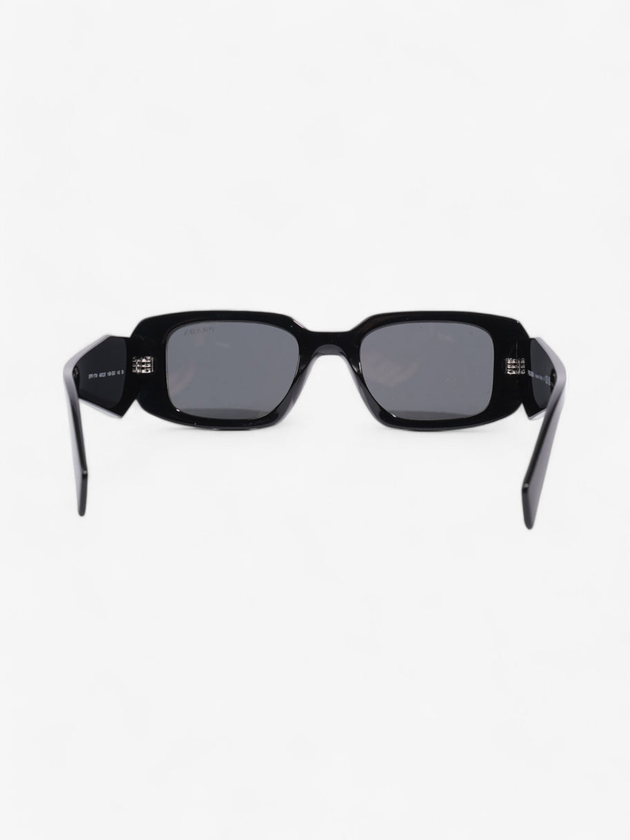 Prada Rectangular Framed Sunglasses Black Acetate 145mm Image 3