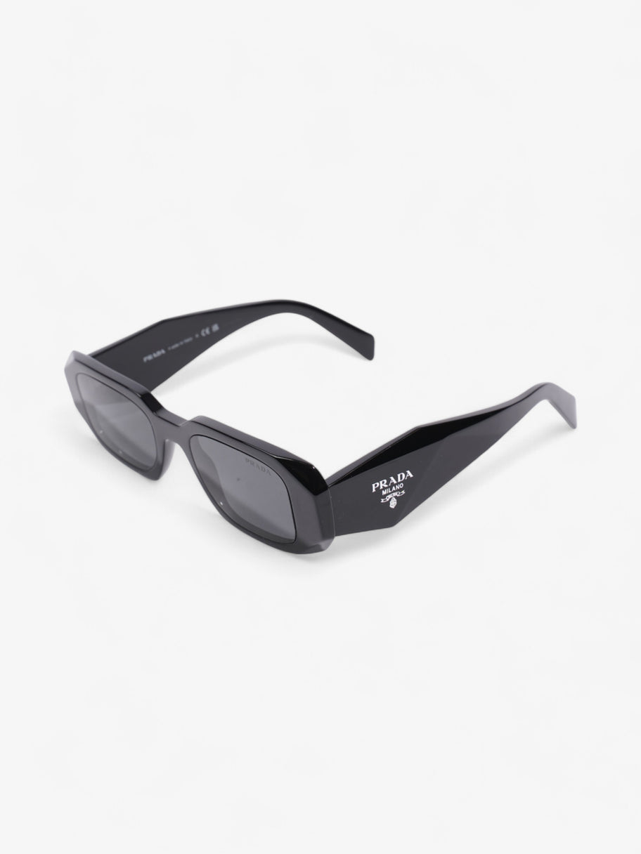 Prada Rectangular Framed Sunglasses Black Acetate 145mm Image 5