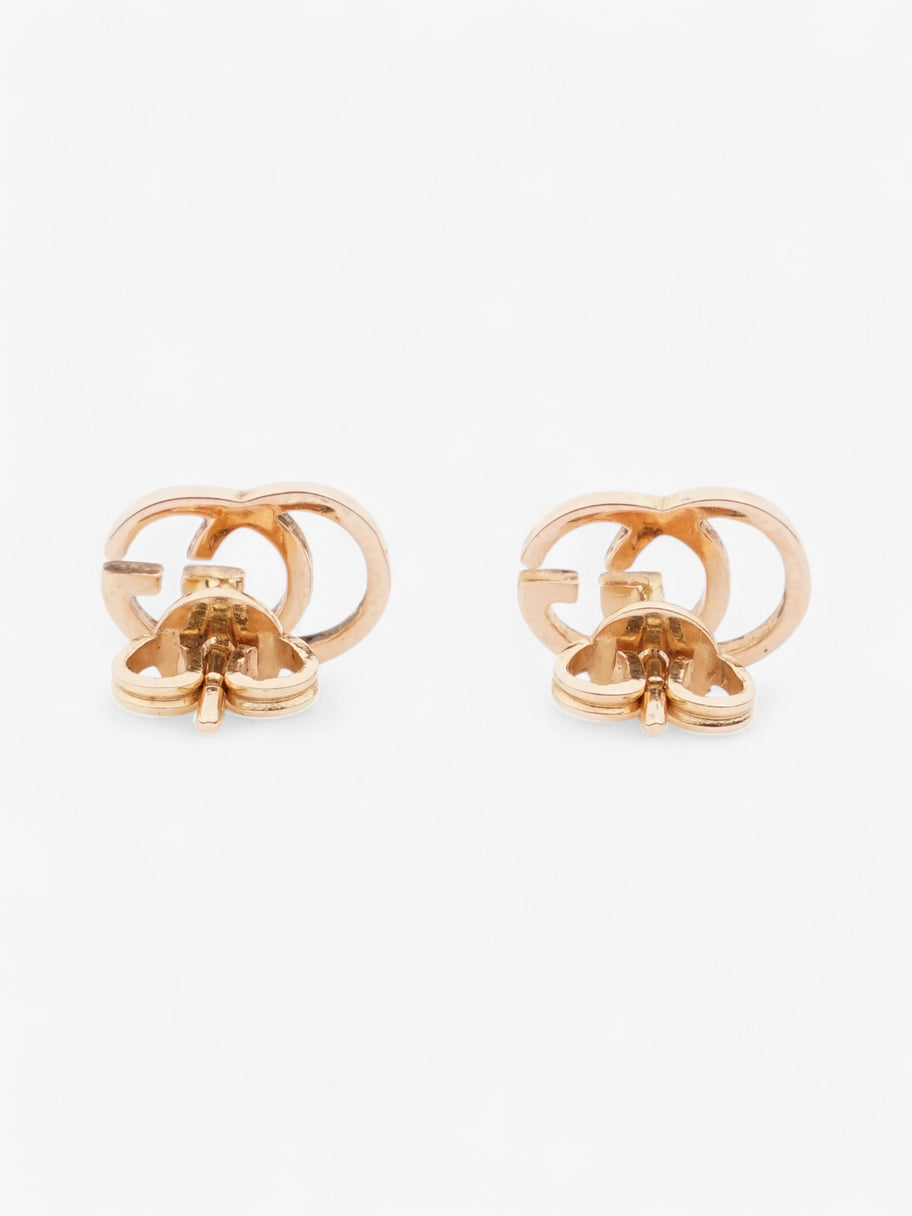 Gucci 18ct GG Earrings Rose Gold Gold Plated Image 3