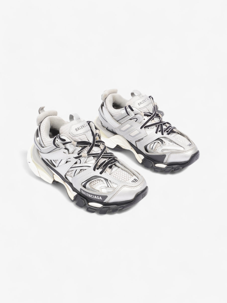 Balenciaga Track Silver / Black Mesh EU 38 UK 5 Image 2