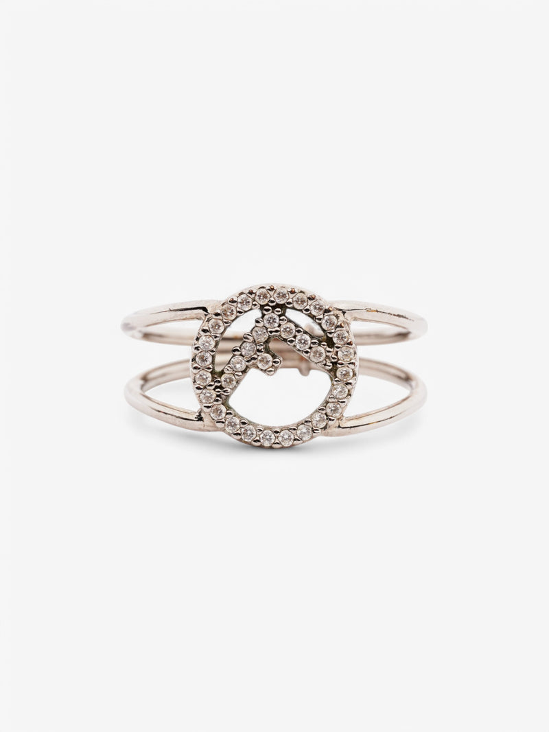  Fendi F is Fendi Ring Silver Base Metal Medium