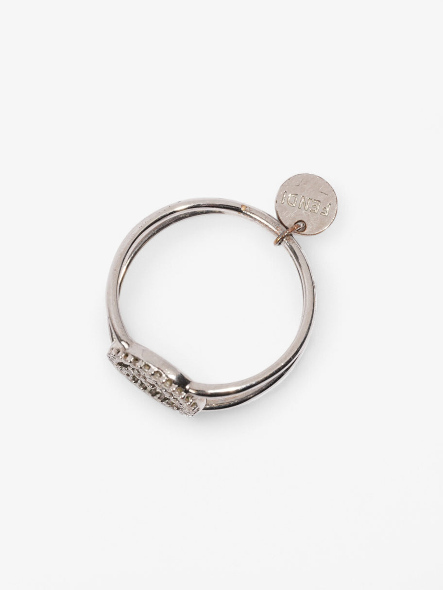 Fendi F is Fendi Ring Silver Base Metal Medium Image 2