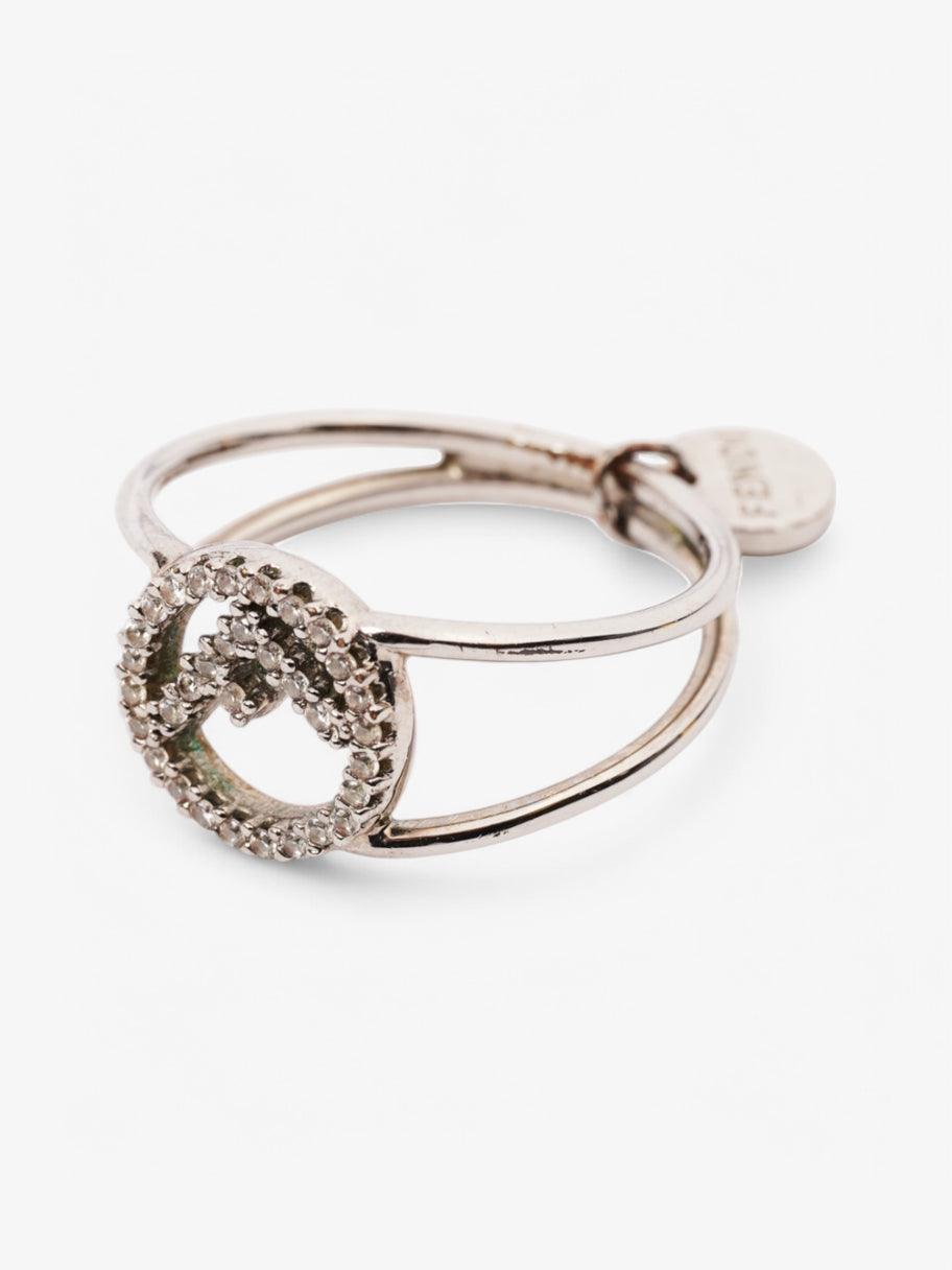 Fendi F is Fendi Ring Silver Base Metal Medium Image 4