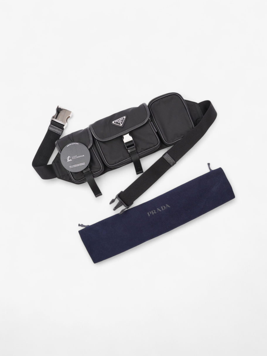 Prada Triple Pocket Belt Bag Black Re Nylon Image 10