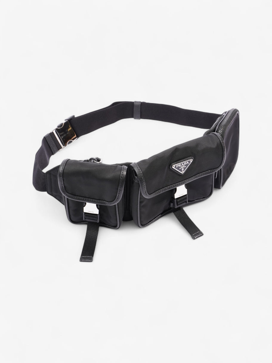 Prada Triple Pocket Belt Bag Black Re Nylon Image 6