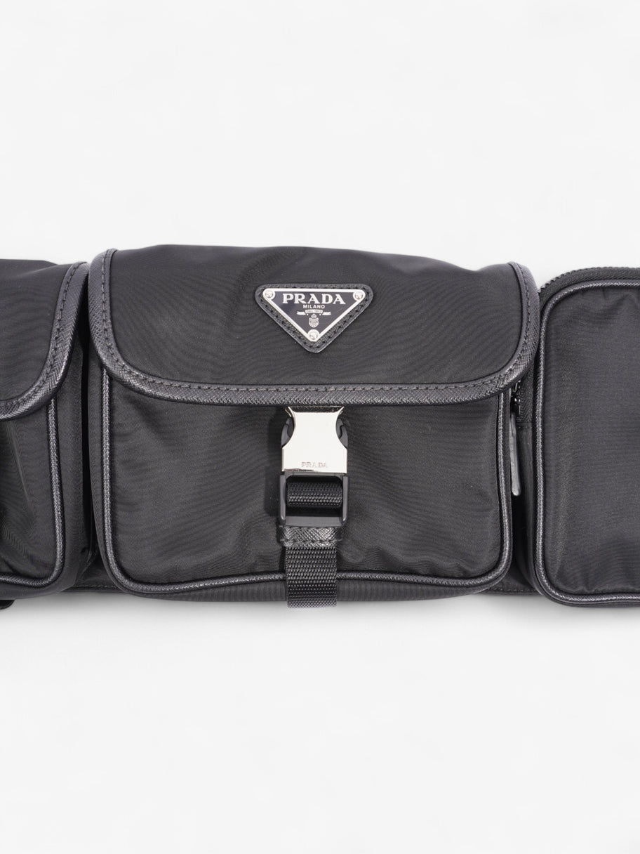 Prada Triple Pocket Belt Bag Black Re Nylon Image 8