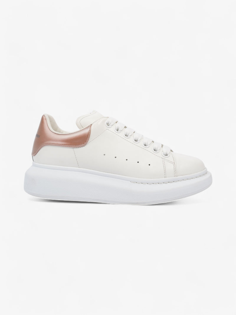  Alexander McQueen Oversized Sneaker White / Pink Tab Leather EU 37.5 UK 4.5