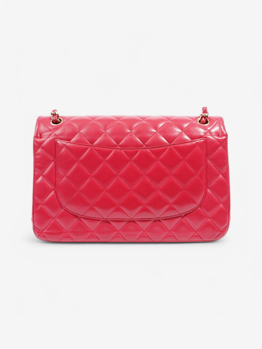 Chanel Classic Flap Pink Lambskin Leather Jumbo Image 4