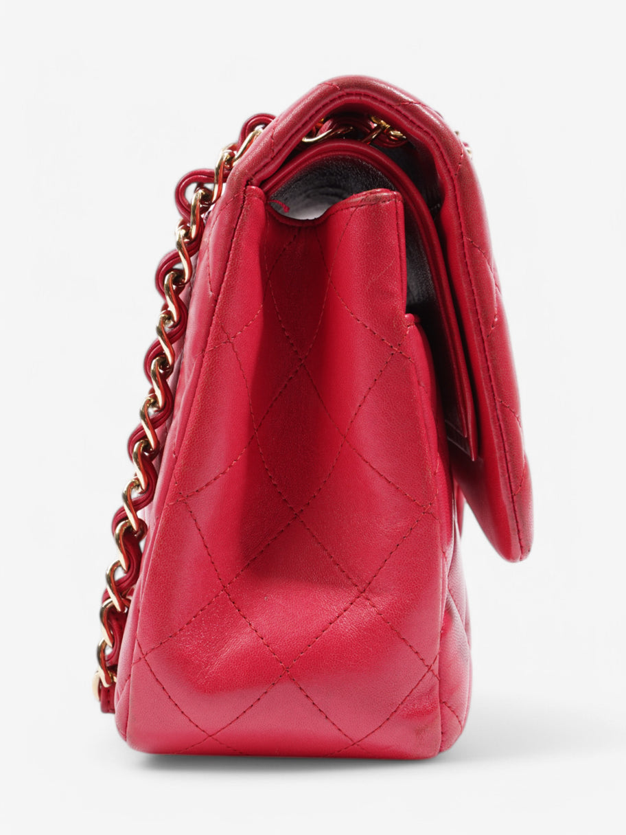 Chanel Classic Flap Pink Lambskin Leather Jumbo Image 5