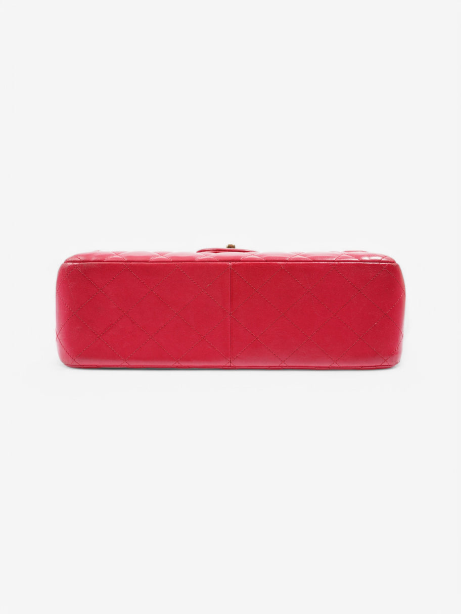 Chanel Classic Flap Pink Lambskin Leather Jumbo Image 6