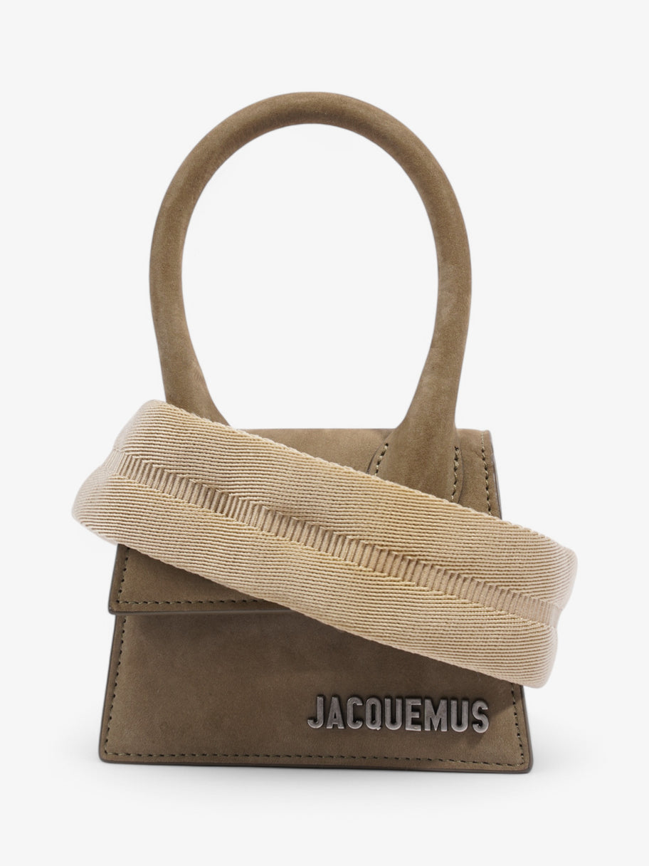 Jacquemus Le Chiquito Hommes Khaki Nubuck Mini Image 1