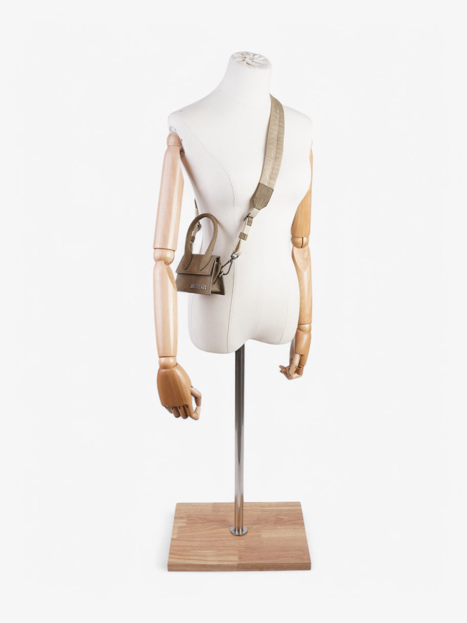 Jacquemus Le Chiquito Hommes Khaki Nubuck Mini Image 2