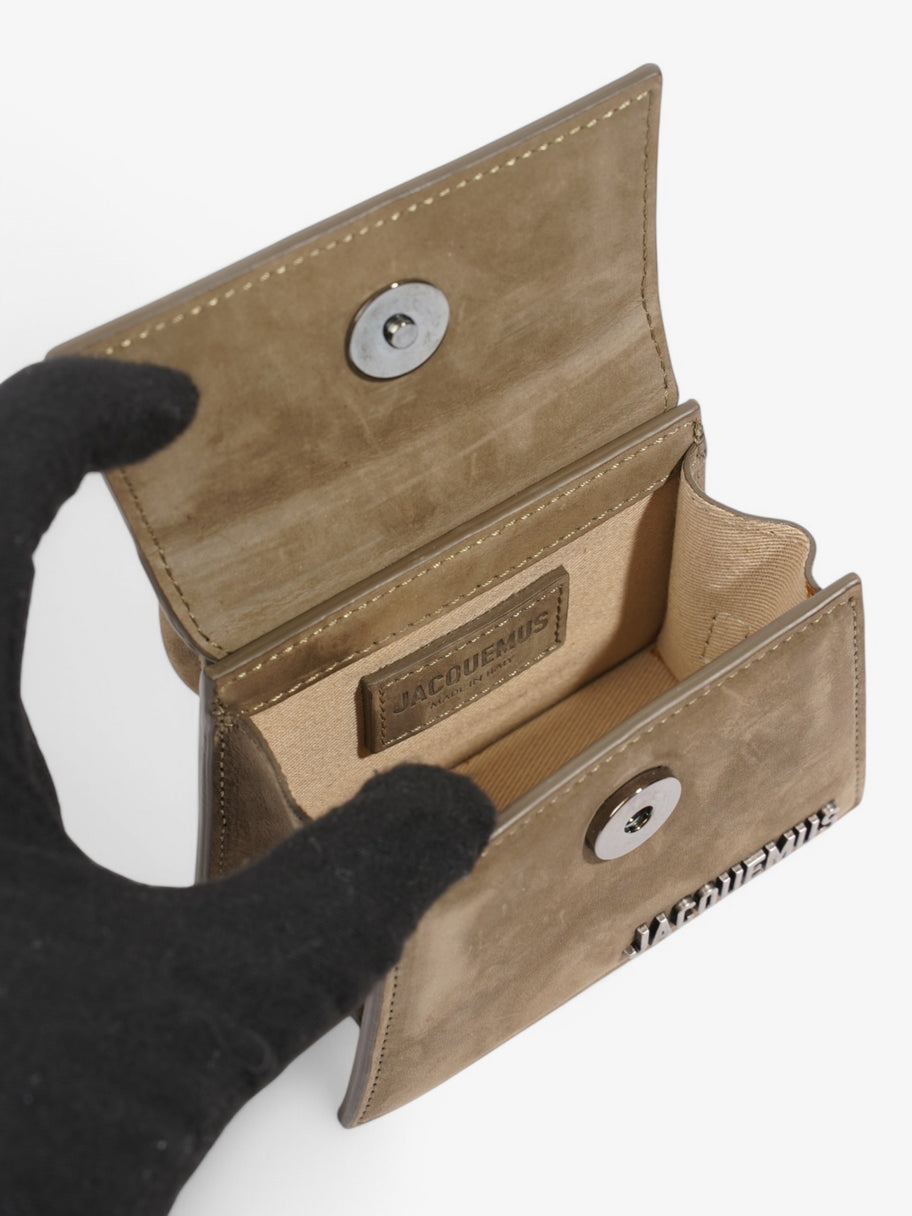 Jacquemus Le Chiquito Hommes Khaki Nubuck Mini Image 7