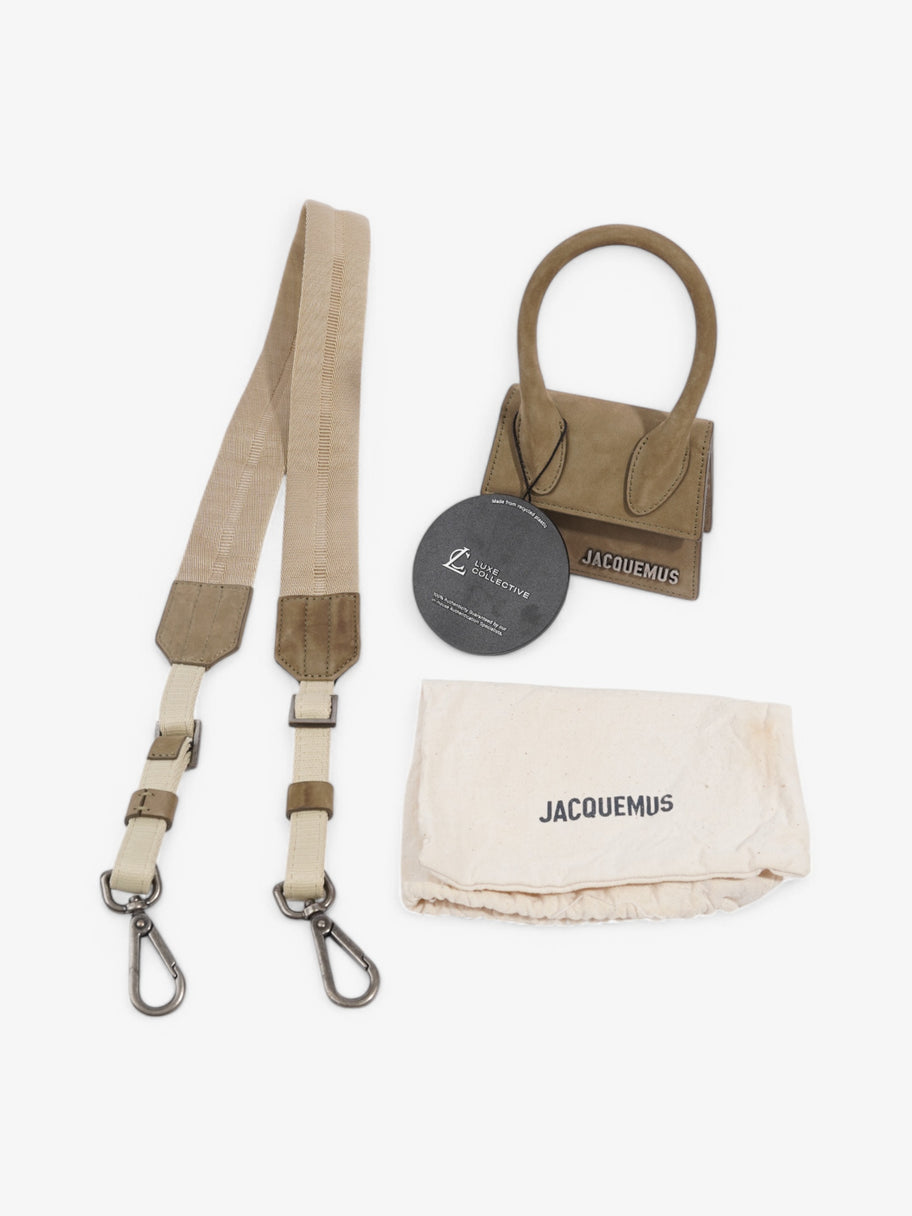 Jacquemus Le Chiquito Hommes Khaki Nubuck Mini Image 9