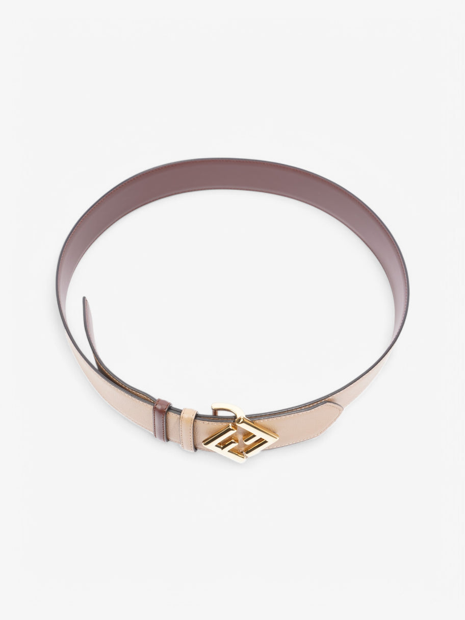 Fendi FF Reversible Belt Beige / Brown Leather 90 Image 2