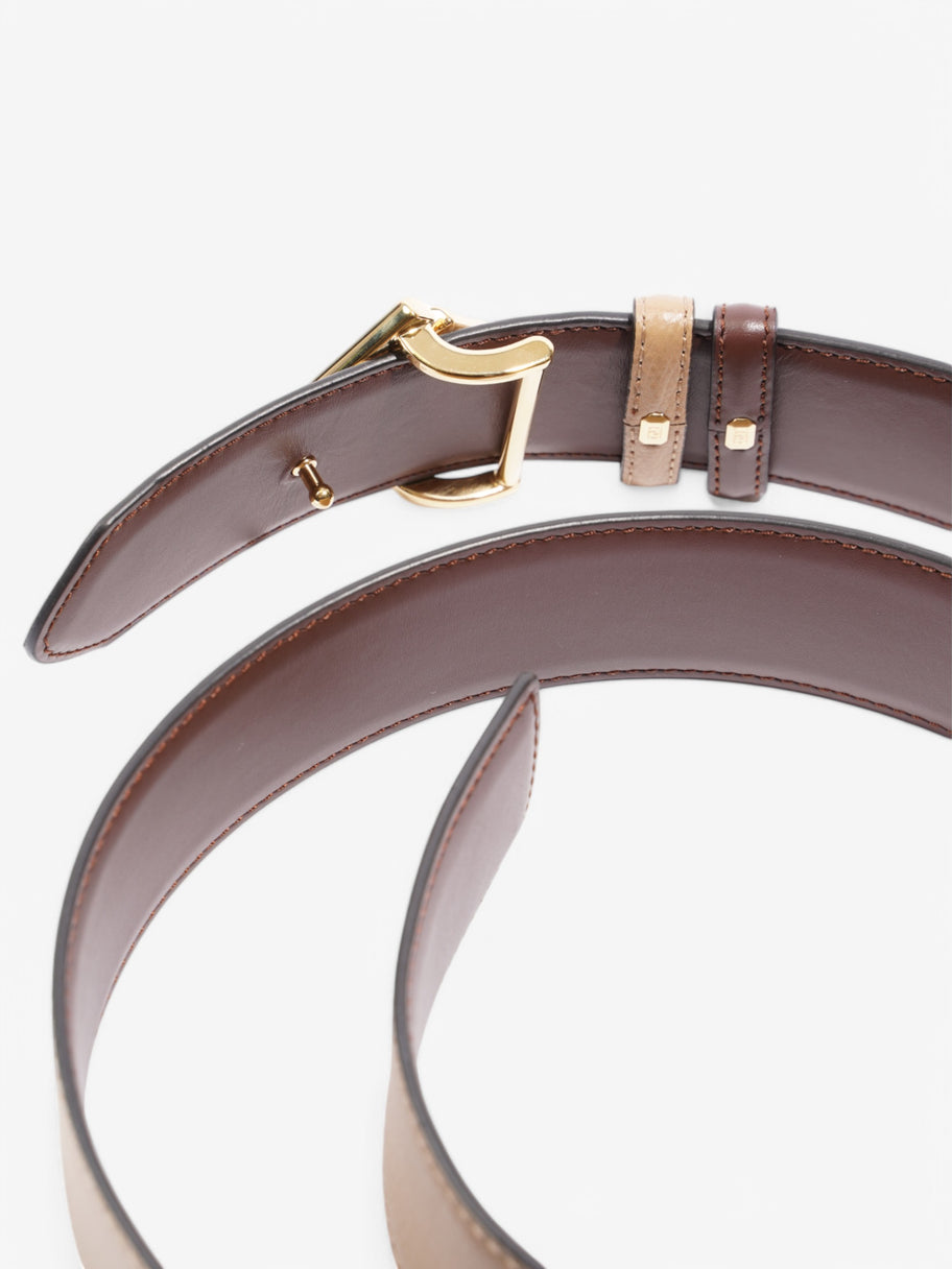 Fendi FF Reversible Belt Beige / Brown Leather 90 Image 4