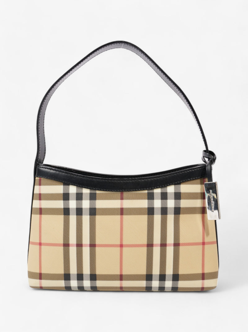  Burberry Check Shoulder Bag Nova Check Canvas