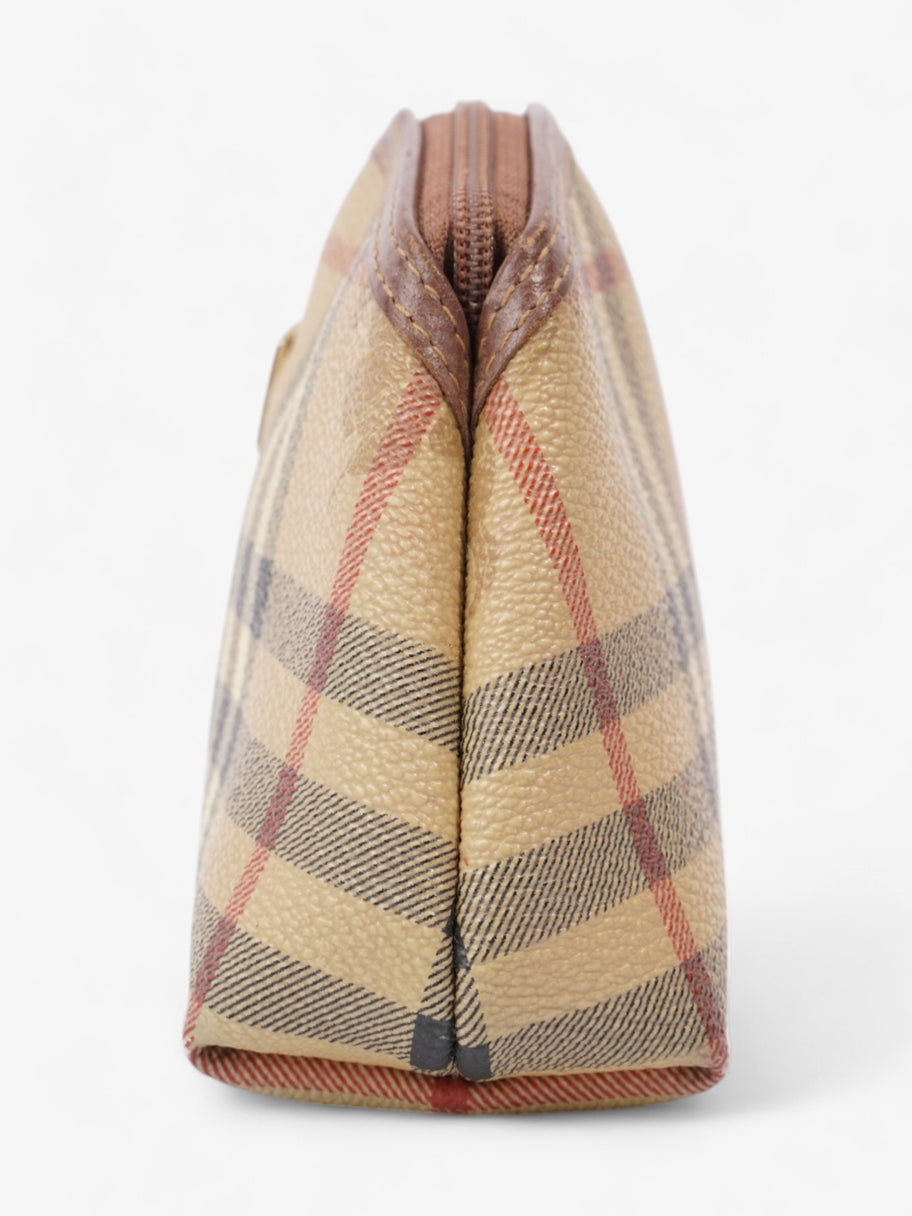 Burberry Check Travel Pouch Vintage Check Canvas Small Image 2