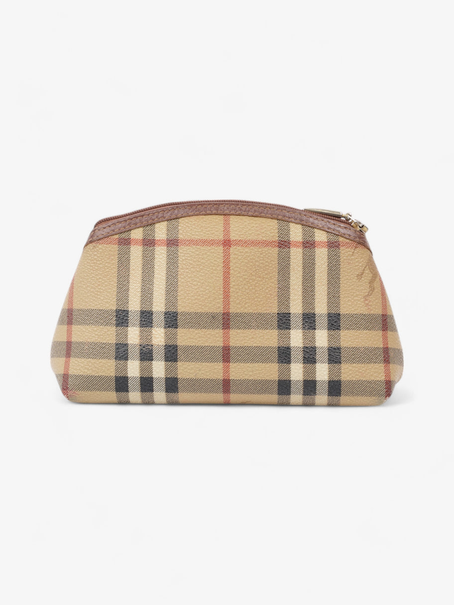 Burberry Check Travel Pouch Vintage Check Canvas Small Image 3