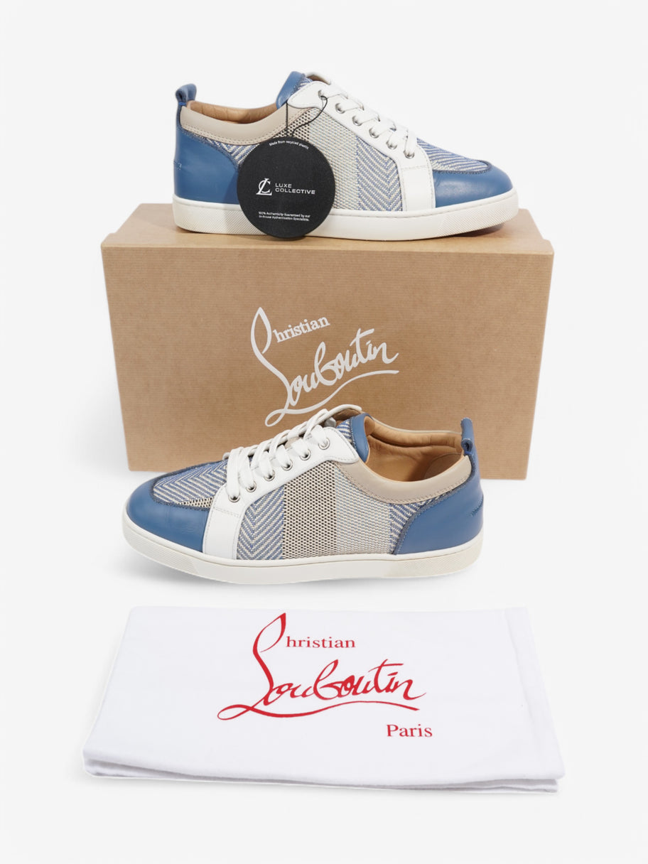 Christian Louboutin Rantulow Orlato Sneakers White / Blue Leather EU 43 UK 9 Image 10