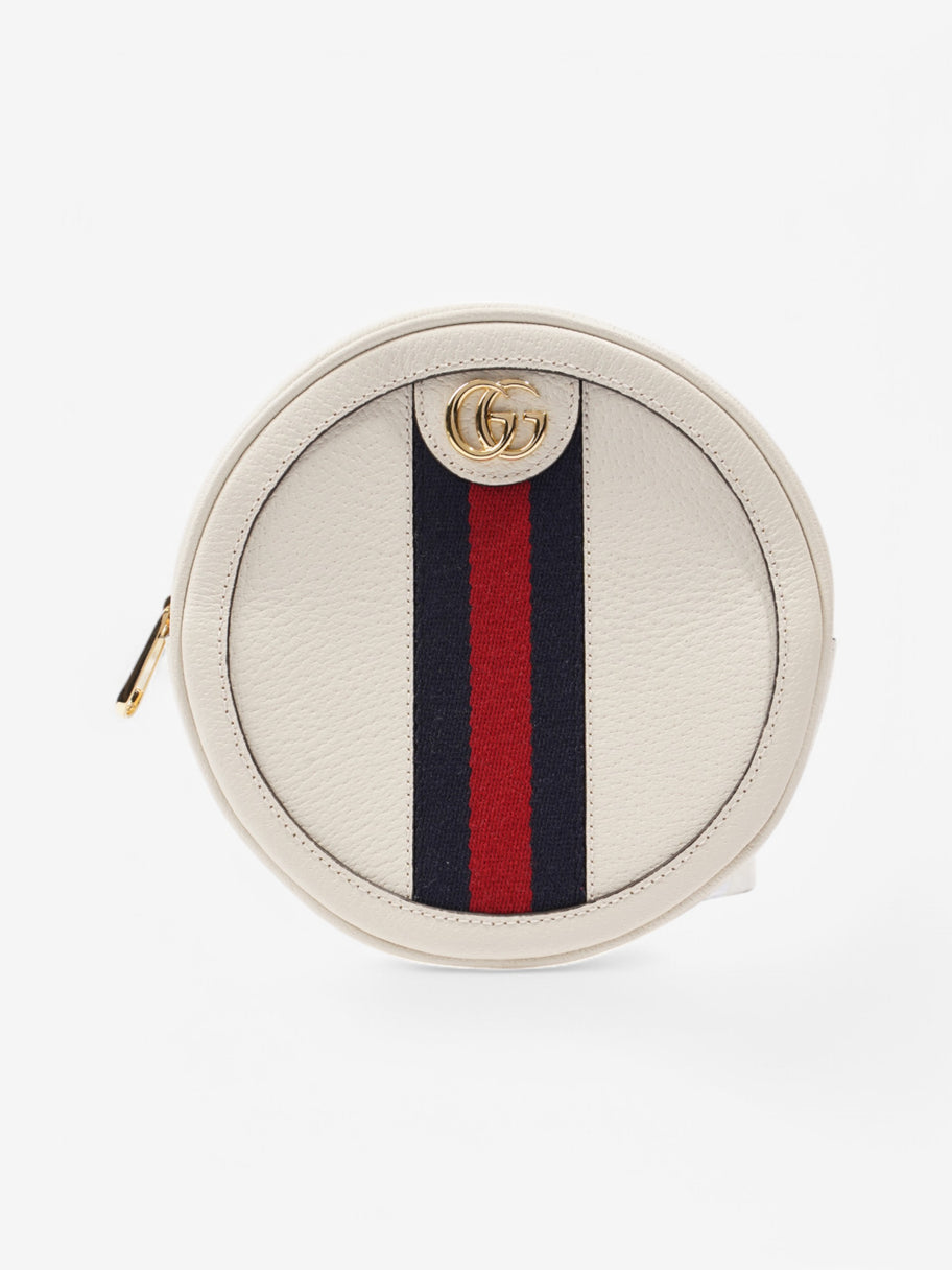 Gucci Ophidia Round Backpack White / Navy / Red Leather Mini Image 1