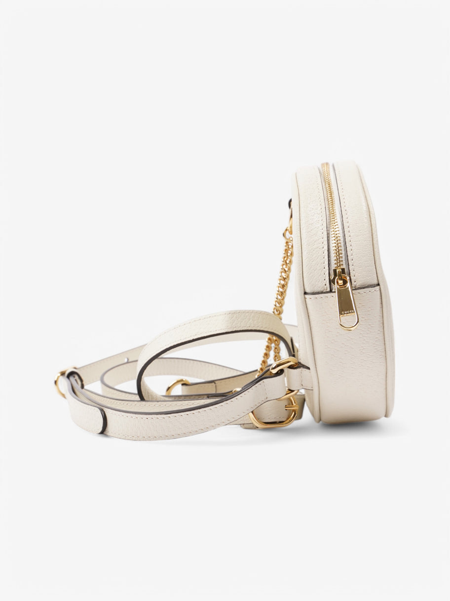 Gucci Ophidia Round Backpack White / Navy / Red Leather Mini Image 5