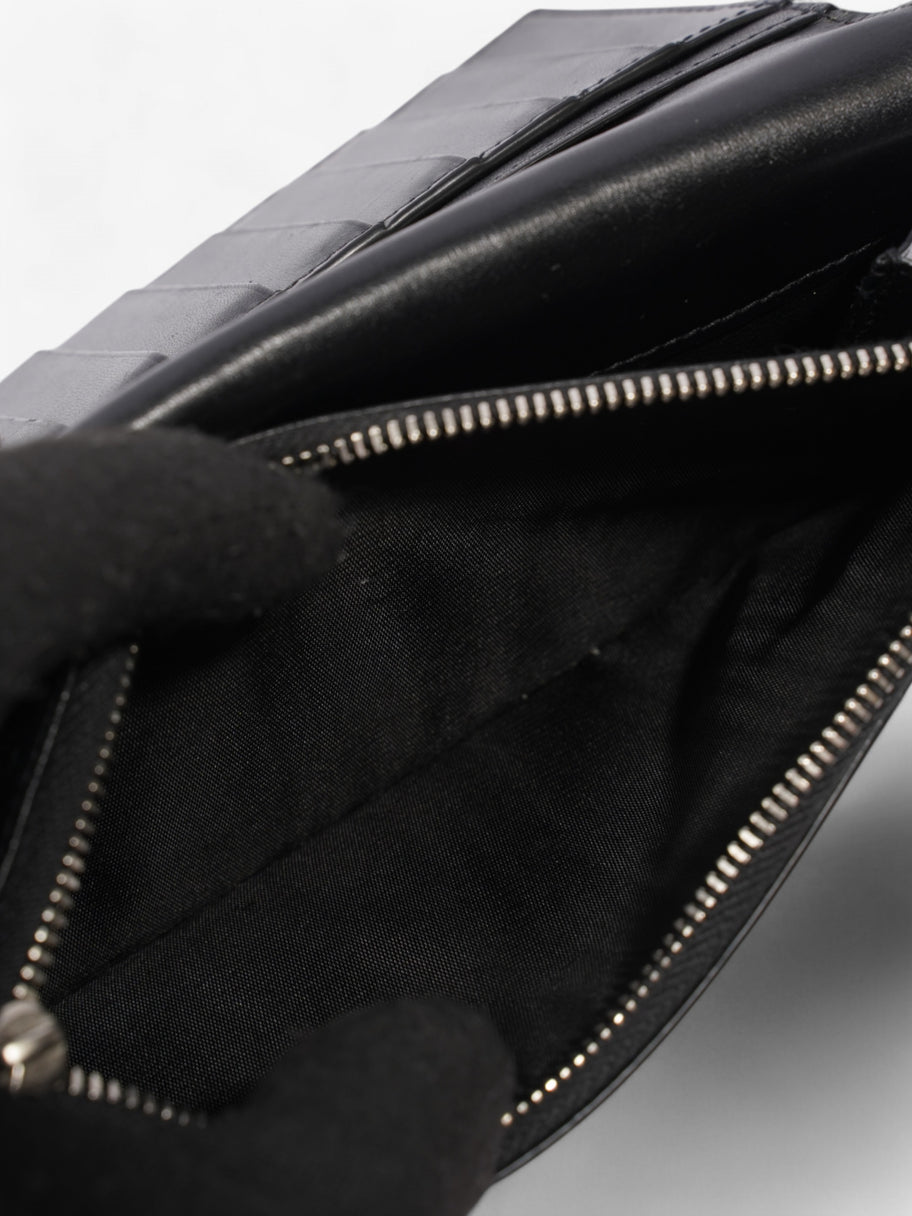 Saint Laurent Cassandre Continental Wallet Black / Silver Calfskin Leather Image 5