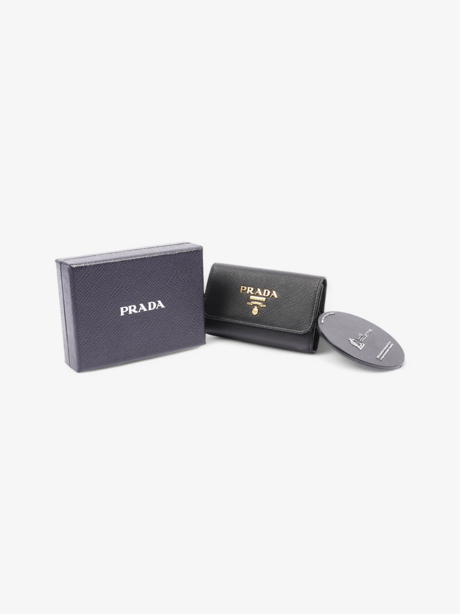 Prada Key Holder Black Saffiano Leather Image 7